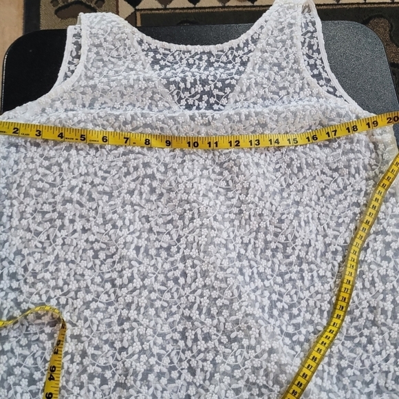 Erin Fetherston White Lace High-Low Trianon Maxi Dress (Shell Only) - Size M - Picture 9 of 12